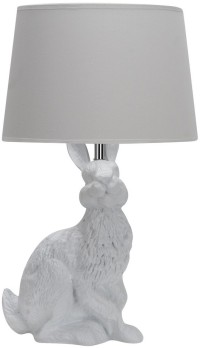 OML-19904-01 OMNILUX Piacenza Белая настольная лампа Кролик (заяц)