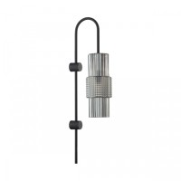 5016/1W ODEON LIGHT Modern настенный светильник Pimpa, дымчатый, черный