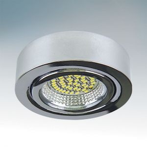 003334 Lightstar Светодиодный встраиваемый светильник MOBILED Хром (мебельный)