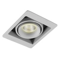 DL18615/01WW-SQ Silver Grey/Black DONOLUX Встраиваемый светильник