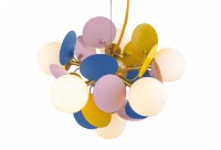 10008/6 mult LoftIt подвесная разноцветная люстра Matisse 6 ламп G9, 35 см диаметр