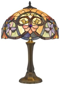 818-804-02 Velante Настольная лампа в стиле Тиффани 