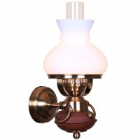 321-501-01 Velante настенный светильник "керосиновая лампа", белый плафон