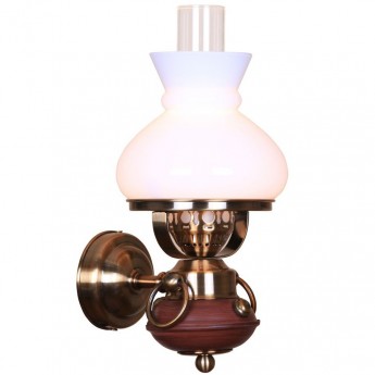 321-501-01 Velante настенный светильник "керосиновая лампа", белый плафон