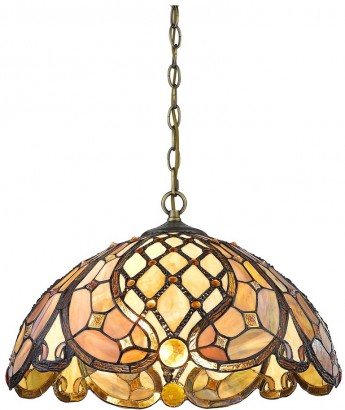 865-806-02 VELANTE Tiffany подвесная люстра 40см диаметр