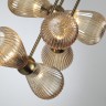 5402/6 ODEON LIGHT EXCLUSIVE Потолочный светильник на штангах Elica, золото, янтарный