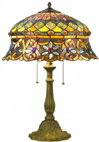 884-804-03 VELANTE Tiffany большая интерьерная настольная лампа