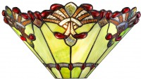 863-821-01 VELANTE зеленый настенный светильник Тиффани
