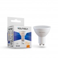 7056 VOLTEGA светодиодная лампа GU10 2800K 550Lm 7W SIMPLE