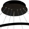1764-18P Favourite Подвесная черная люстра 3 кольца Giro 95W, 4000K, диаметр 80см