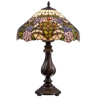 842-804-01 Velante Настольная лампа в стиле Тиффани