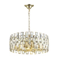 4121/10 Odeon Light Hall Diora хрустальная подвесная люстра 10 ламп, диаметр 55см