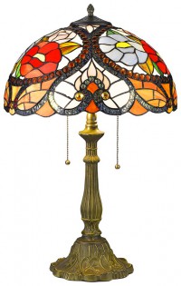 827-804-02 Velante Настольная лампа в стиле Тиффани